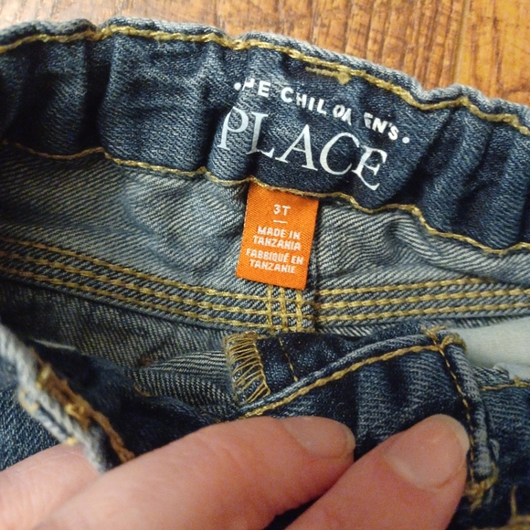 Lot of 3 The Children's Place Shorts Denim Navy Black Boy Sz 3T - Picture 4 of 4